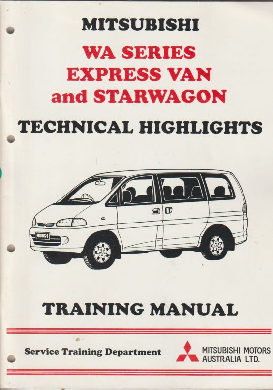 Mitsubishi Technical Highlights 1994 WA Series Express Van Starw (image for) Mitsubishi Technical Highlights 1994 WA Series Express Van Starw